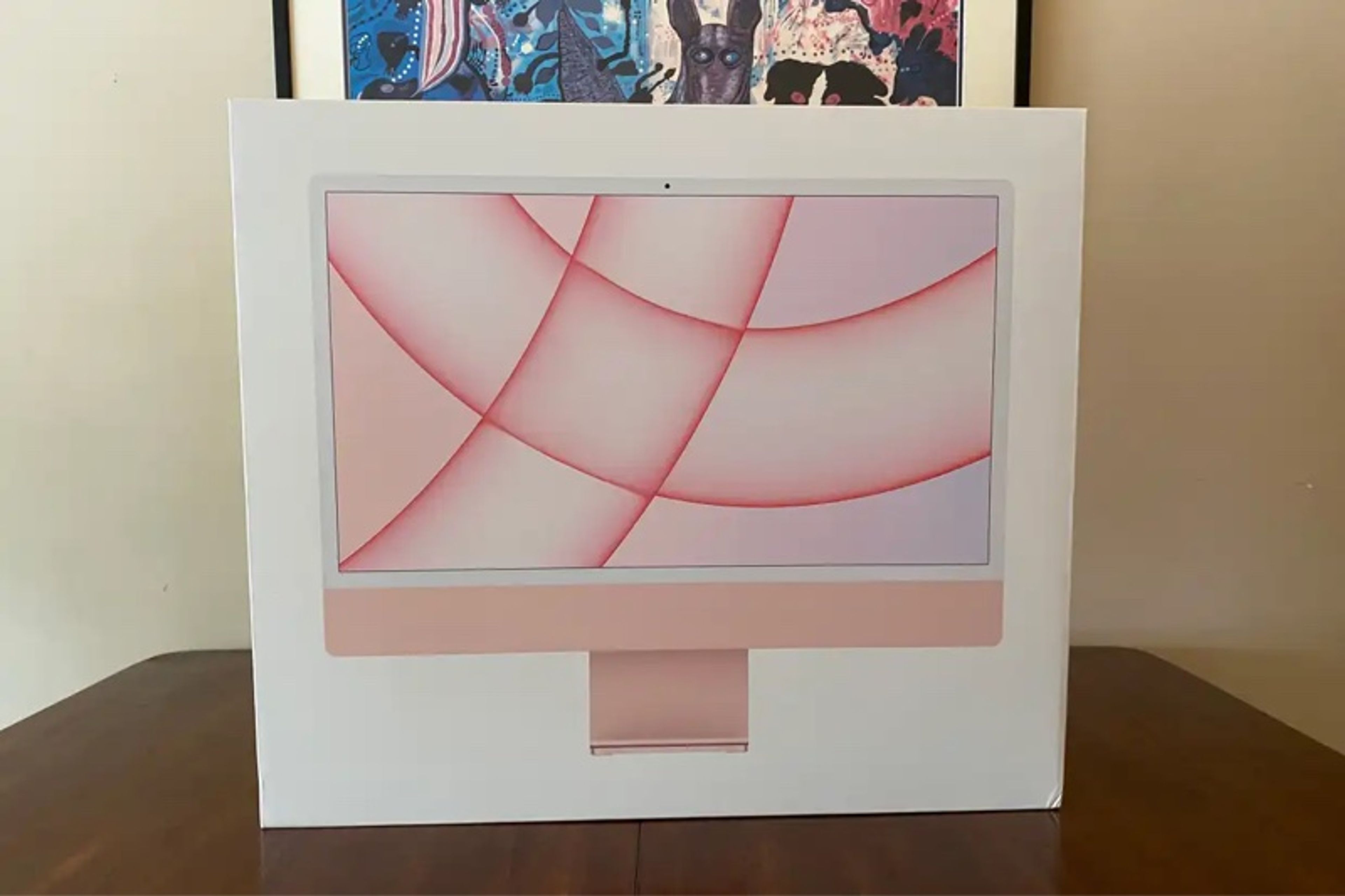 Box Only Apple iMac 24-inch pink