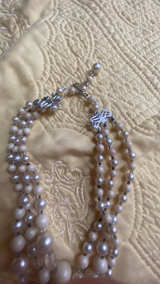 Vintage Faux Pearl Multi-Strand Necklace - Image 2