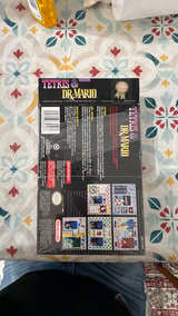 Nintendo SNES Tetris & Dr. Mario Cartridge Box - Image 2