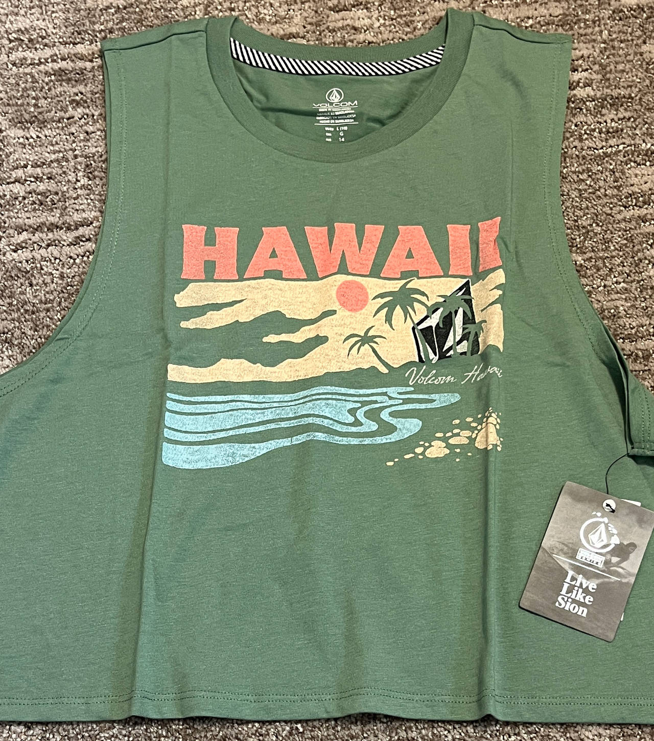 Volcom Hawaii Muscle Tank Top new with tags XS