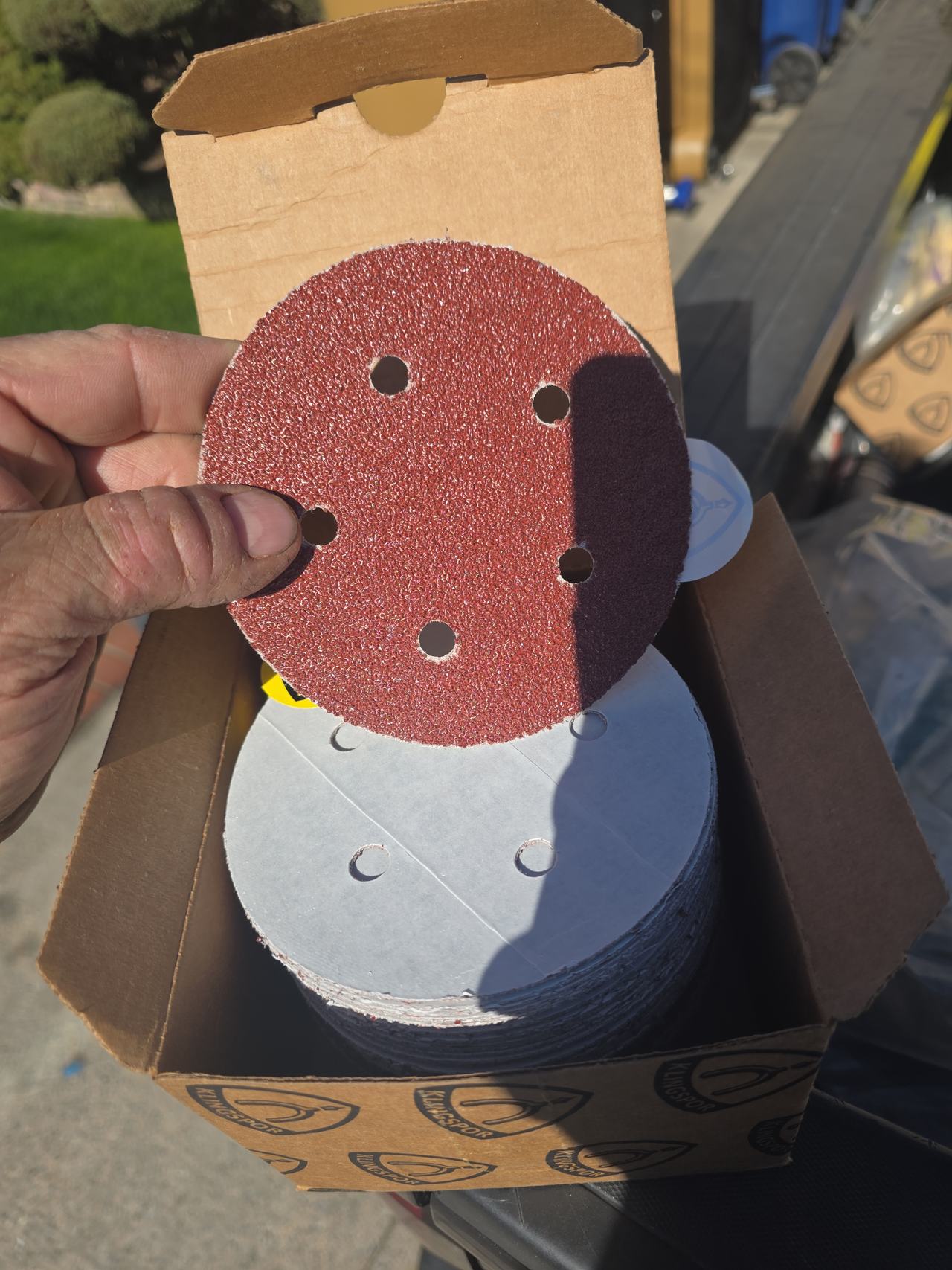 Klingspor 5" 5-Hole PSA Sanding Discs 36 Grit