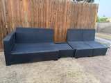 4-Piece Modular Outdoor Wicker Patio Set with Covers - Image 7