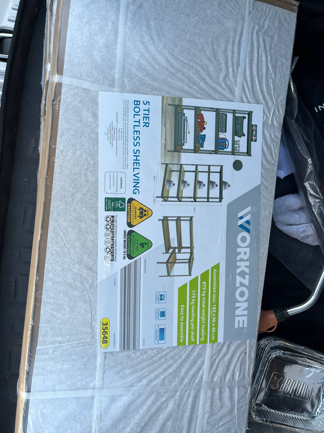 Workzone 5 Tier Boltless Shelving