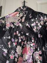 Smart Trend Floral Kimono Robe Black Flowers - Image 6