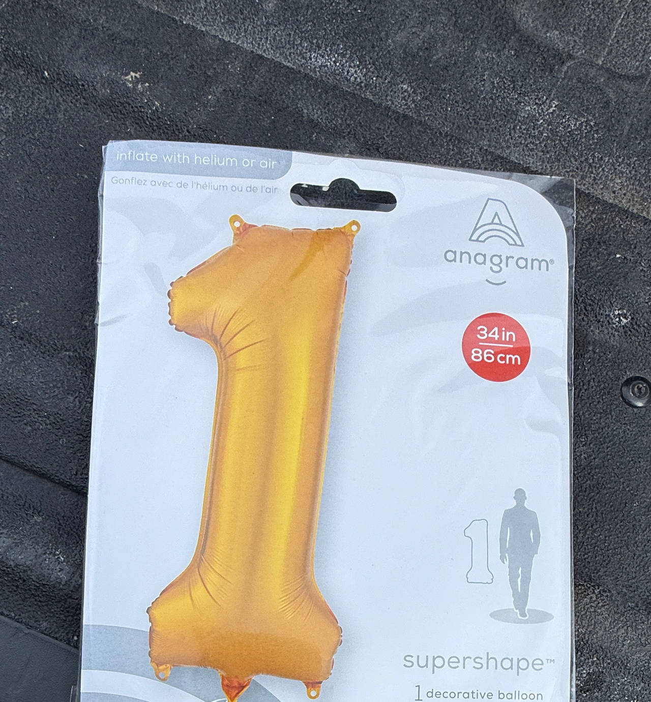Anagram Gold Number 1 Supershape Balloon