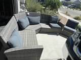 Outdoor Wicker Sectional Sofa Set - Image 1