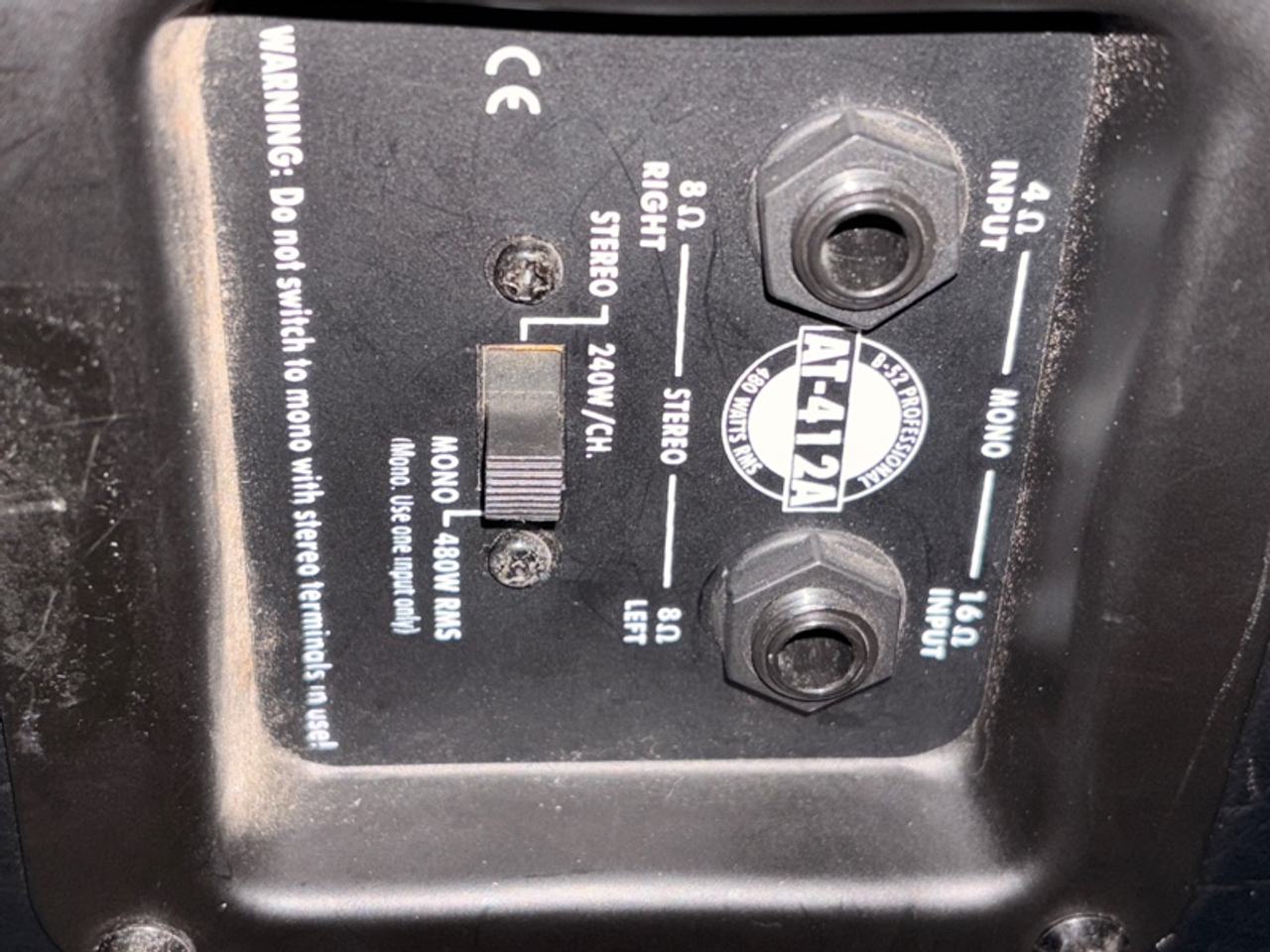 B-52 AT-412B 4x12 Guitar Cabinet