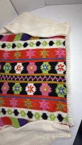 Kitty Hawk by Vivian Wang Vintage Beaded Floral Knit Sweater medium - Image 5