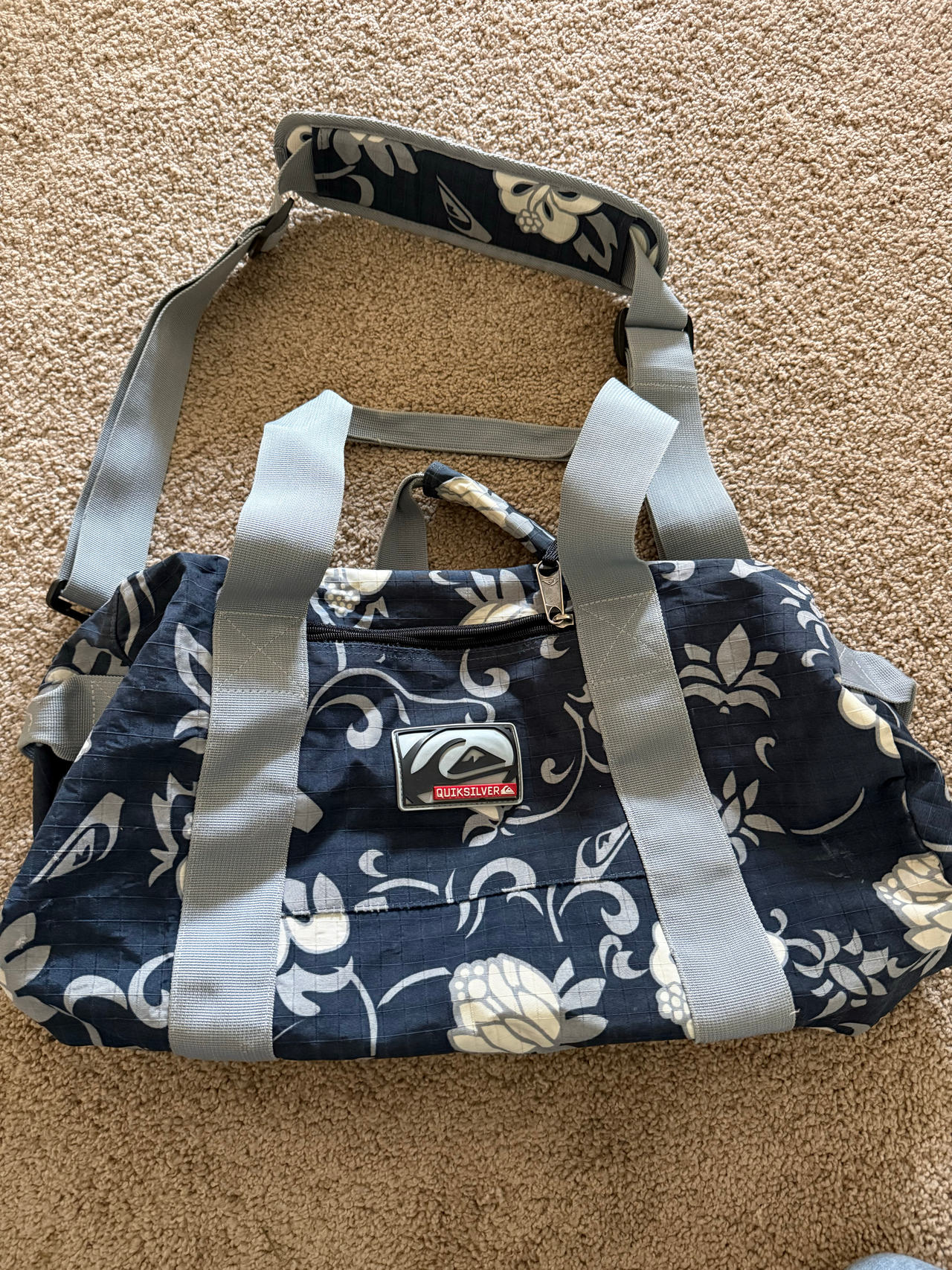 Quiksilver Floral Ripstop Duffle Bag