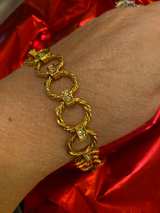 Gold Rope Link Bracelet - Image 1