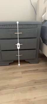 2 Blue-Gray 3-Drawer Nightstands - Image 1