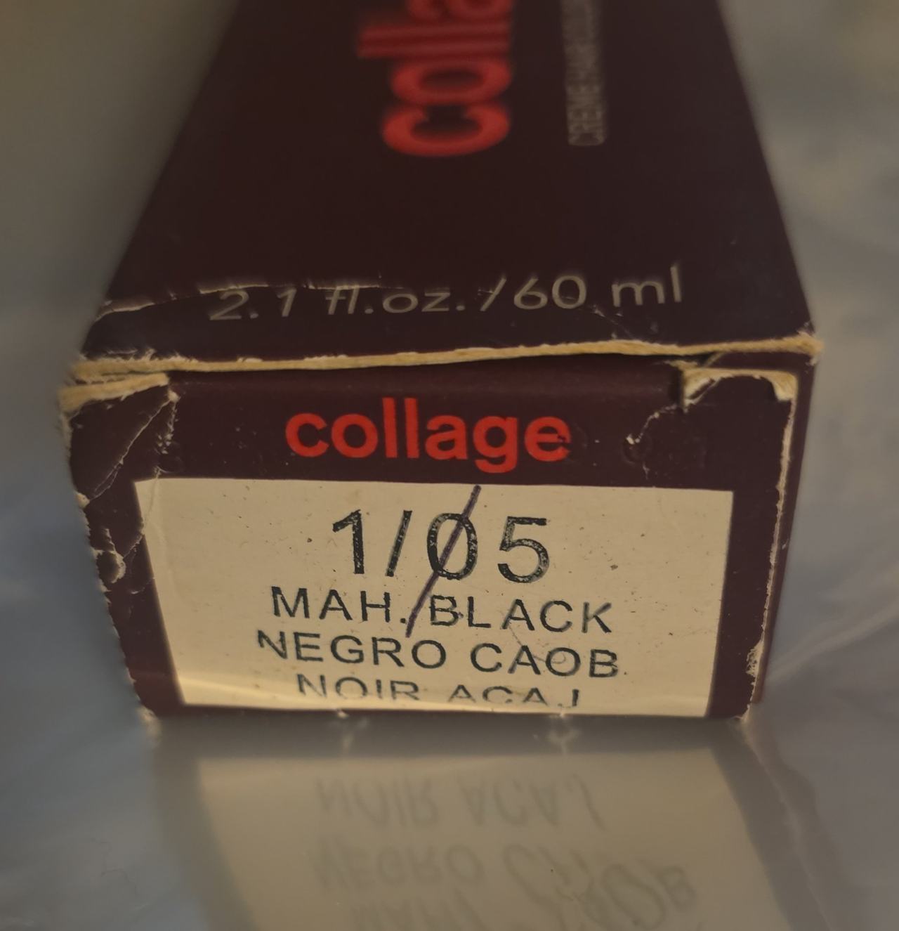 Lakmé Collage Permanent Creme Hair Color 1/05 Mahogany Black