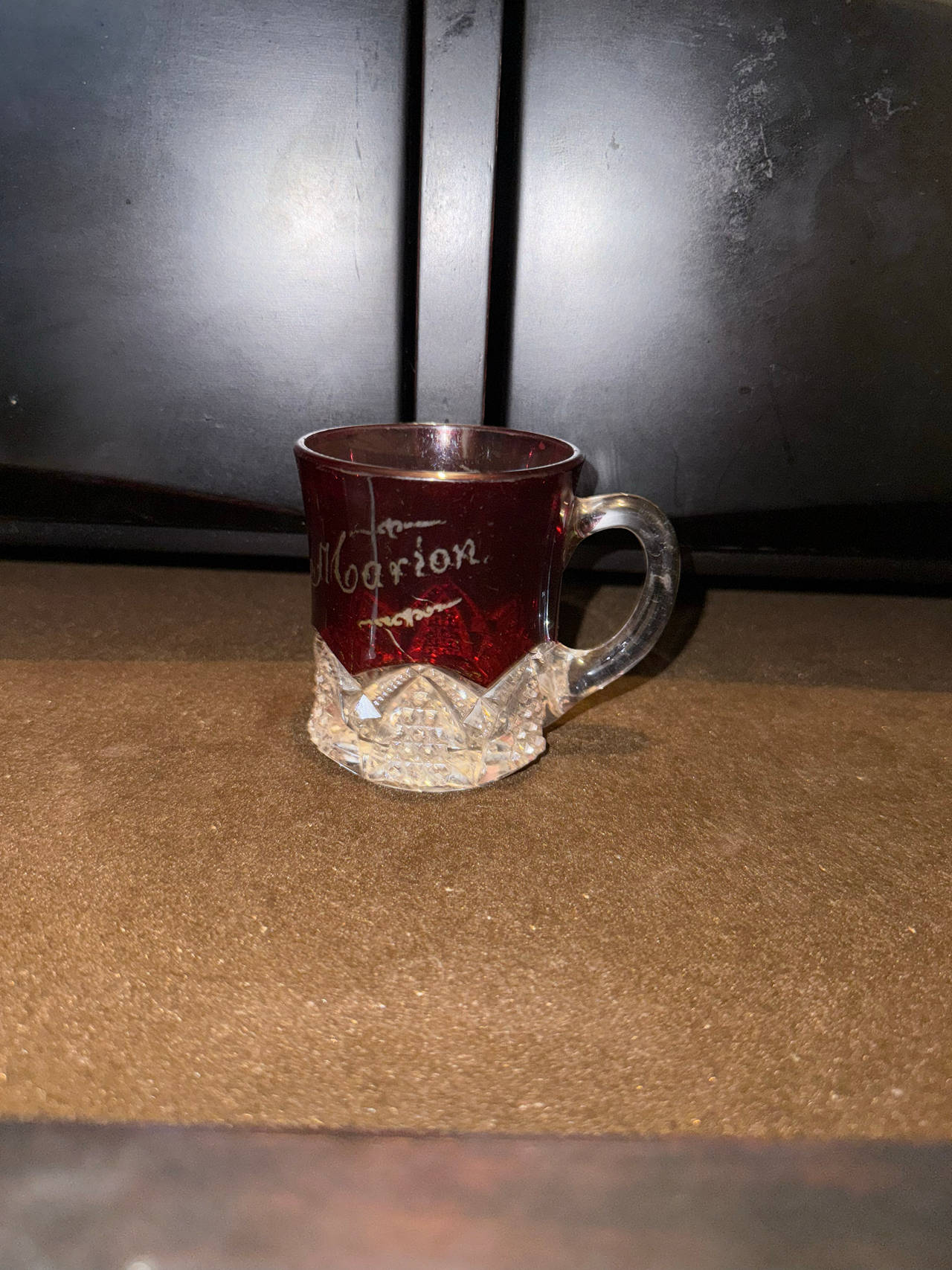 Ruby Flash Souvenir Glass Mug