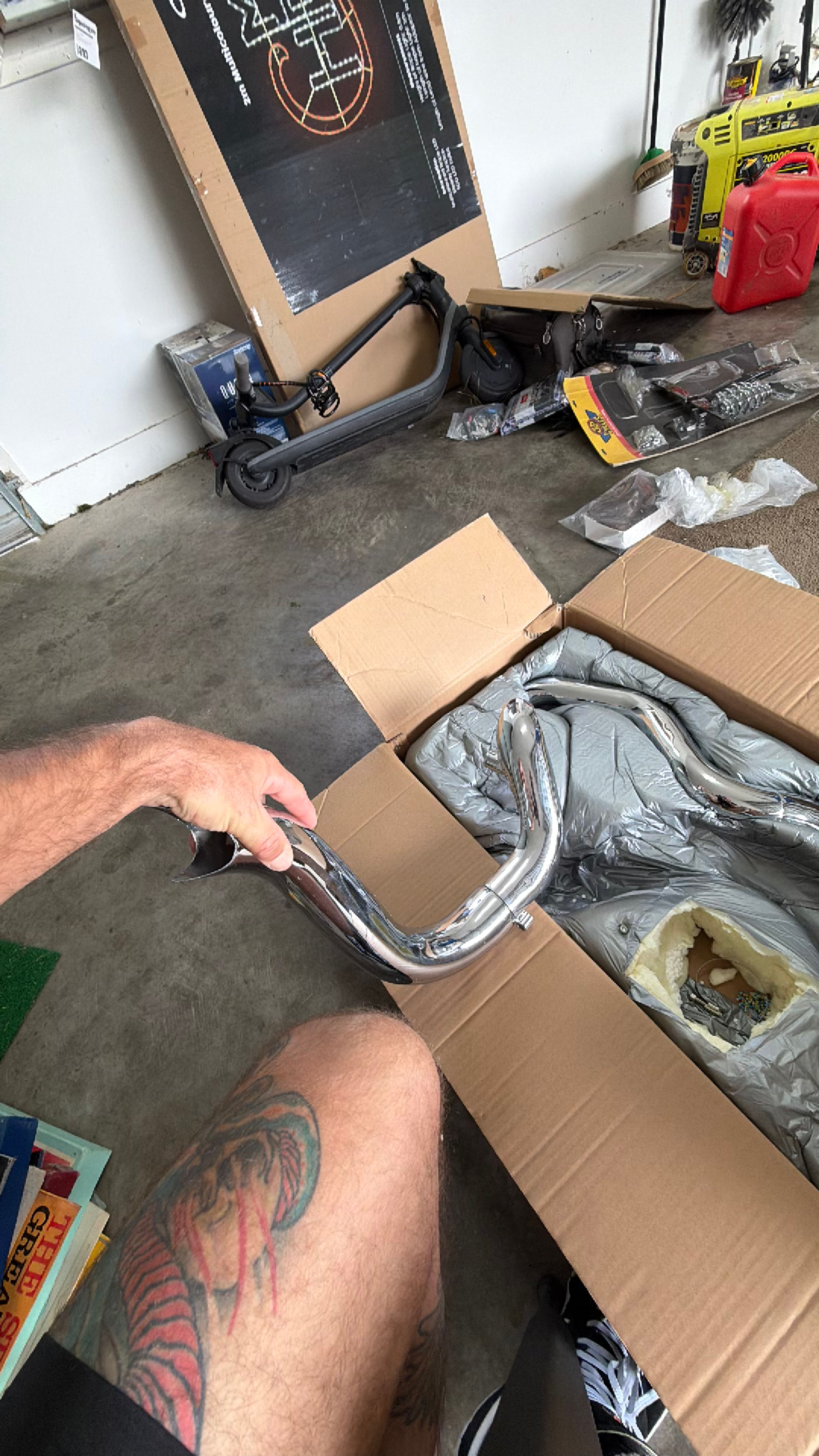Attitude Ambush Chrome Headers Exhaust Kit 2.5' For Softail 86-17 EXHS005 - Image 2