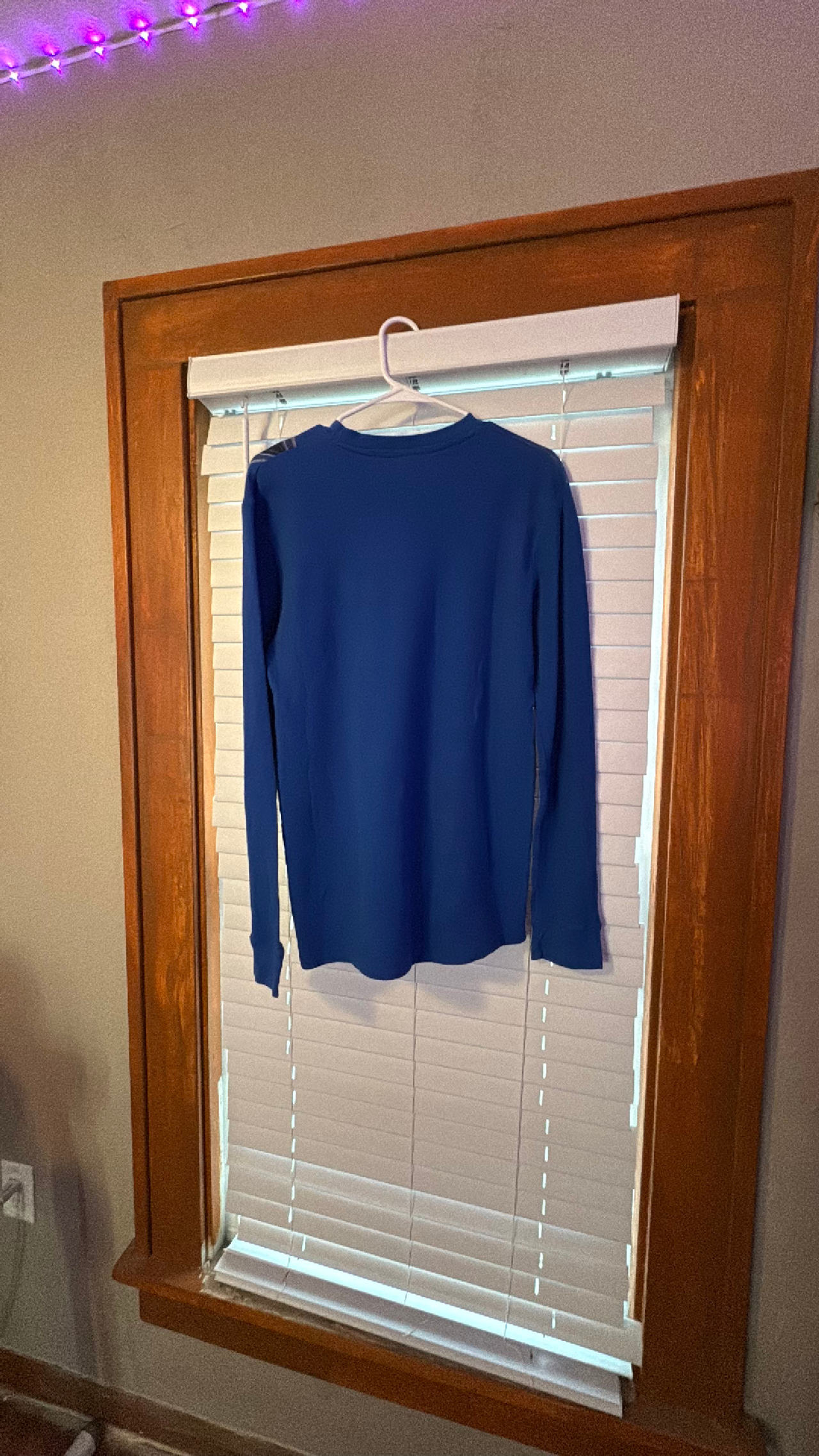 Tapout Thermal Long Sleeve Shirt Blue Size Large