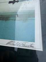 Signed Georgetown University Rowing Print Framed Washington DC 28,5 x 31x5 - Image 3