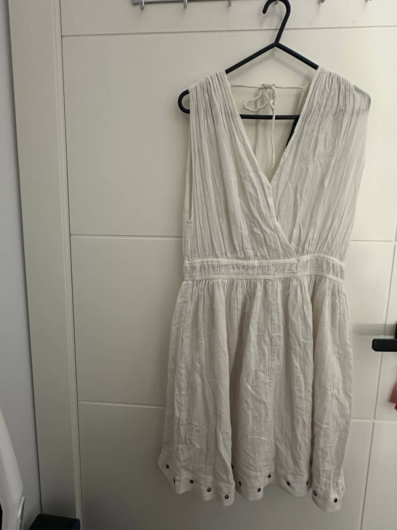 FCUK White Linen Sleeveless Dress