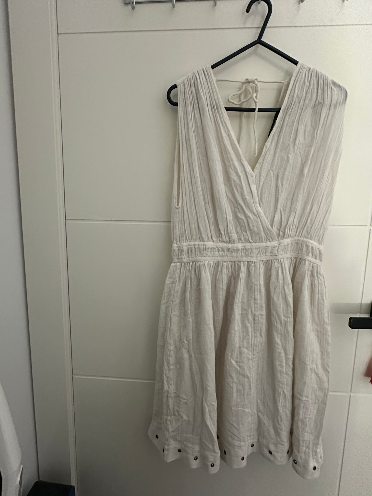 FCUK White Linen Sleeveless Dress