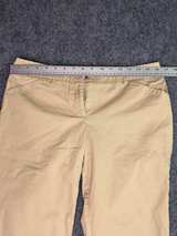 New York & Company 7th Avenue Bermuda Shorts Womens 8 Tan Khaki Mid Rise Career - Image 5