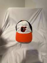 Baltimore Orioles Clean Up Strapback Hat – White/Black/Orange - Image 1