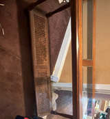 Traditional Wood and Glass Sofa Table - Image 2