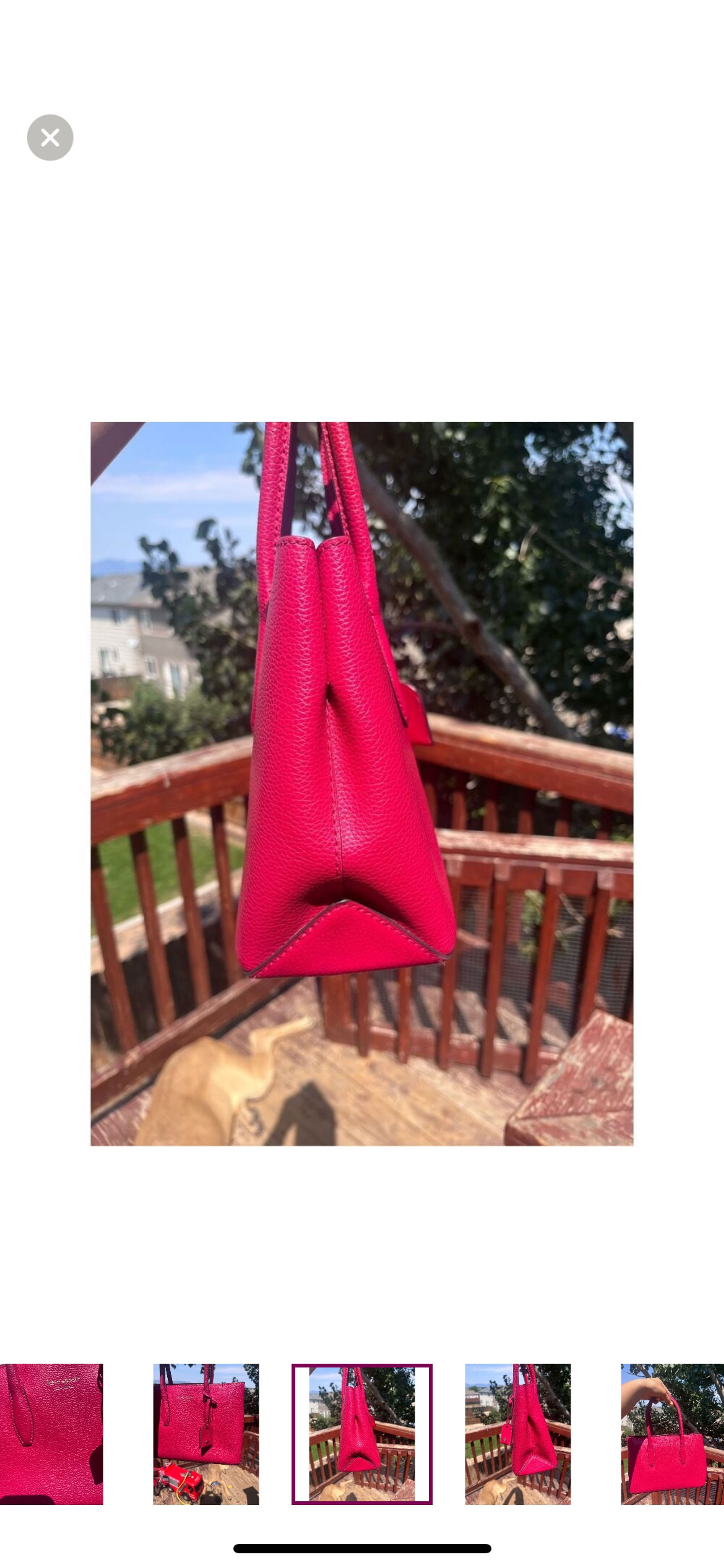 Kate Spade Fuchsia Tote Bag - Image 4