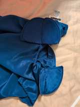 Christie & Jill Teal Satin Blouse - Image 5