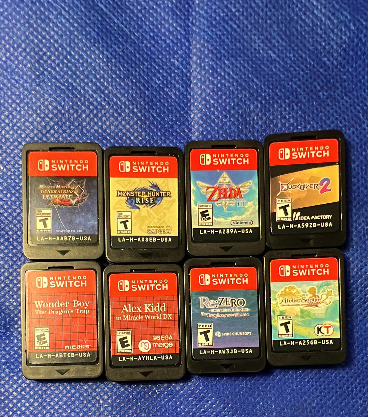 Nintendo Switch 8-Game Cartridge Lot