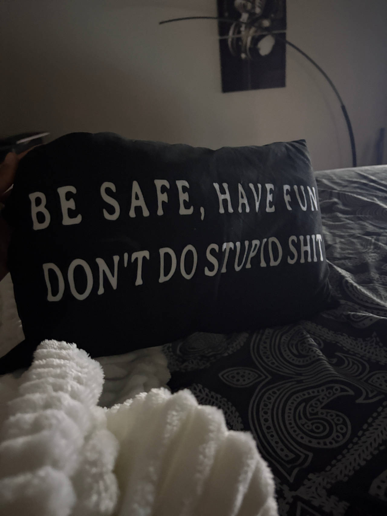 Decorative Throw Pillow with Quote