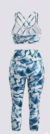 GAIAM activewear Leggings and Sports Bra Set (Both Size Large) - Image 3