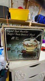 Jeannette Glassware Motif à Fruits Service à Punch Set - Image 2