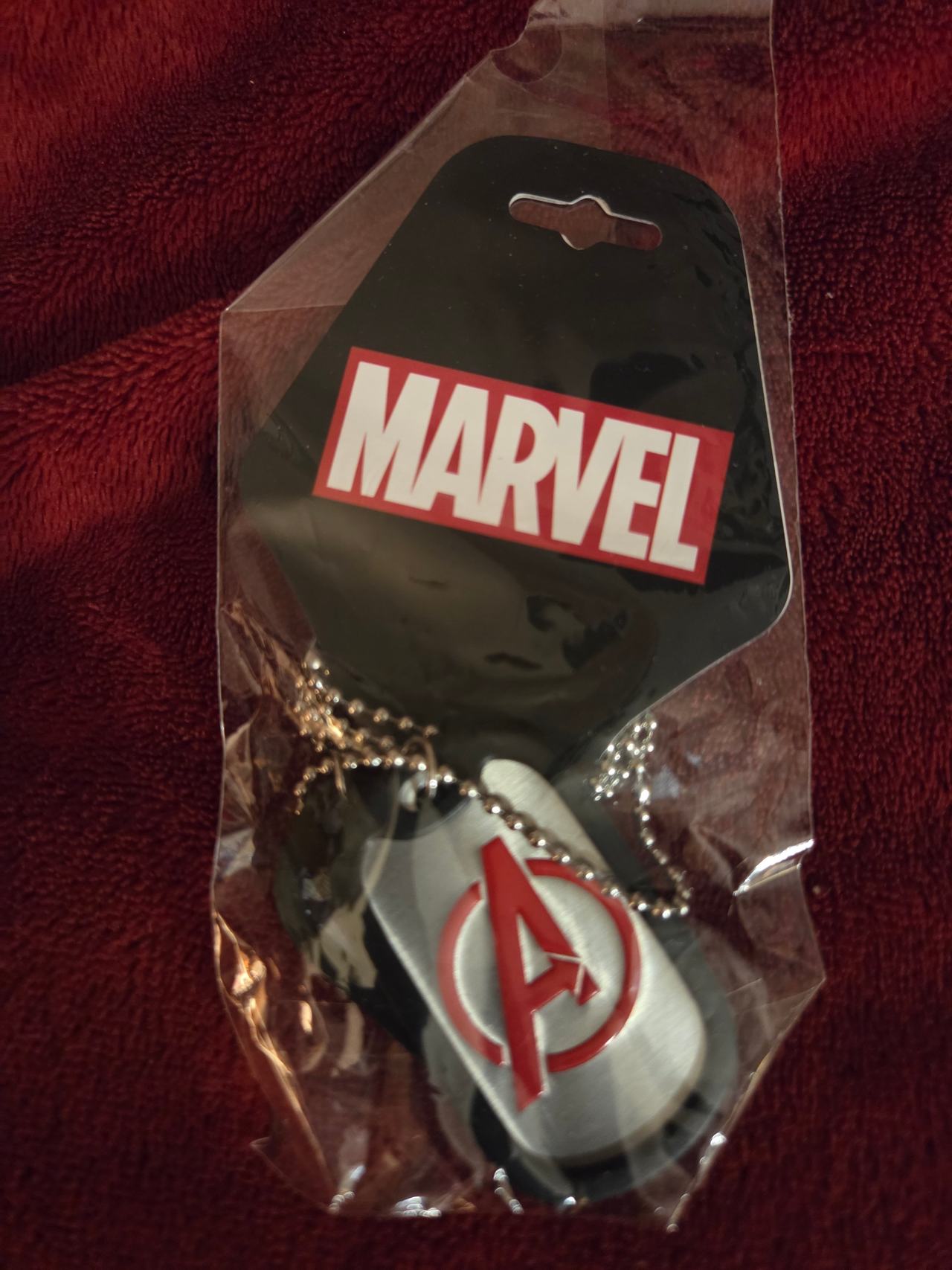 Marvel Avengers Logo Dog Tag Necklace