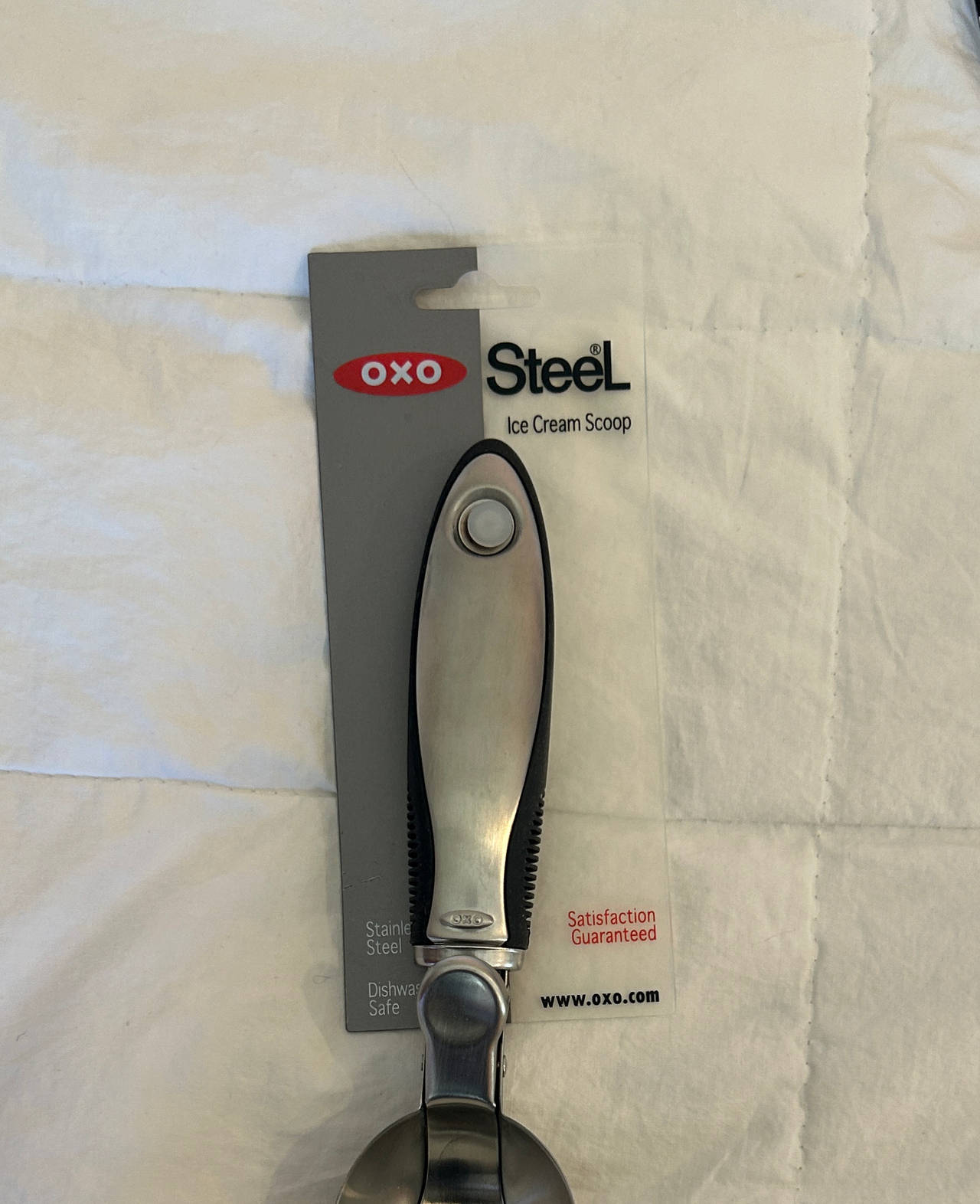 OXO Steel Ice Cream Scoop with Lever Release