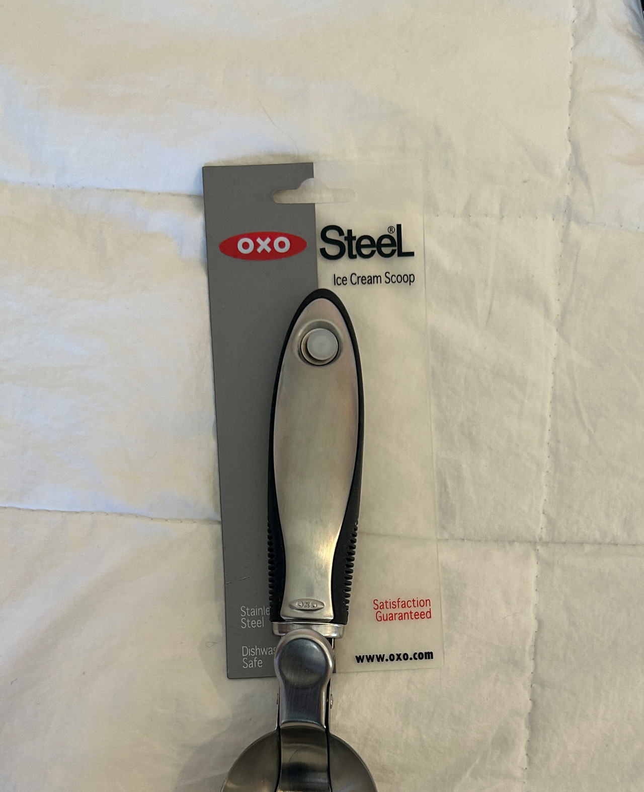 OXO Steel Ice Cream Scoop with Lever Release