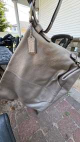 Coach Metallic Pebbled Leather Hobo Bag - Image 3