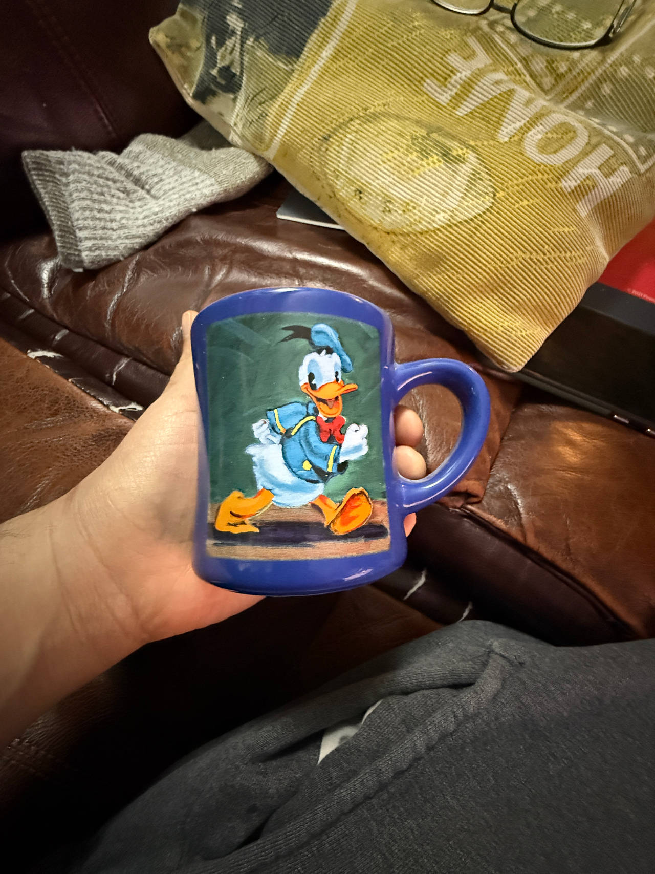 Disney Donald Duck Blue Coffee Mug