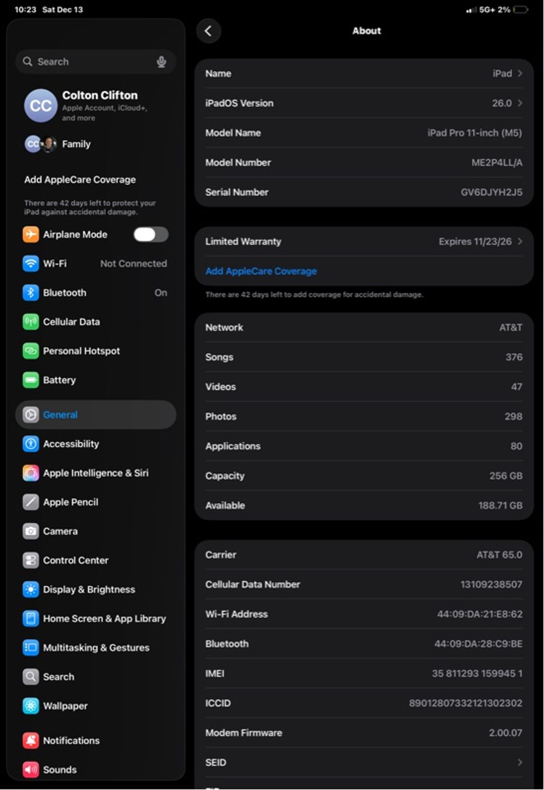 Apple iPad Pro 11-inch (2025) Space Gray 256GB