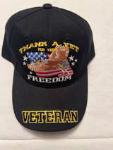 Thank A Vet For Your Freedom Veteran Hat - Image 1