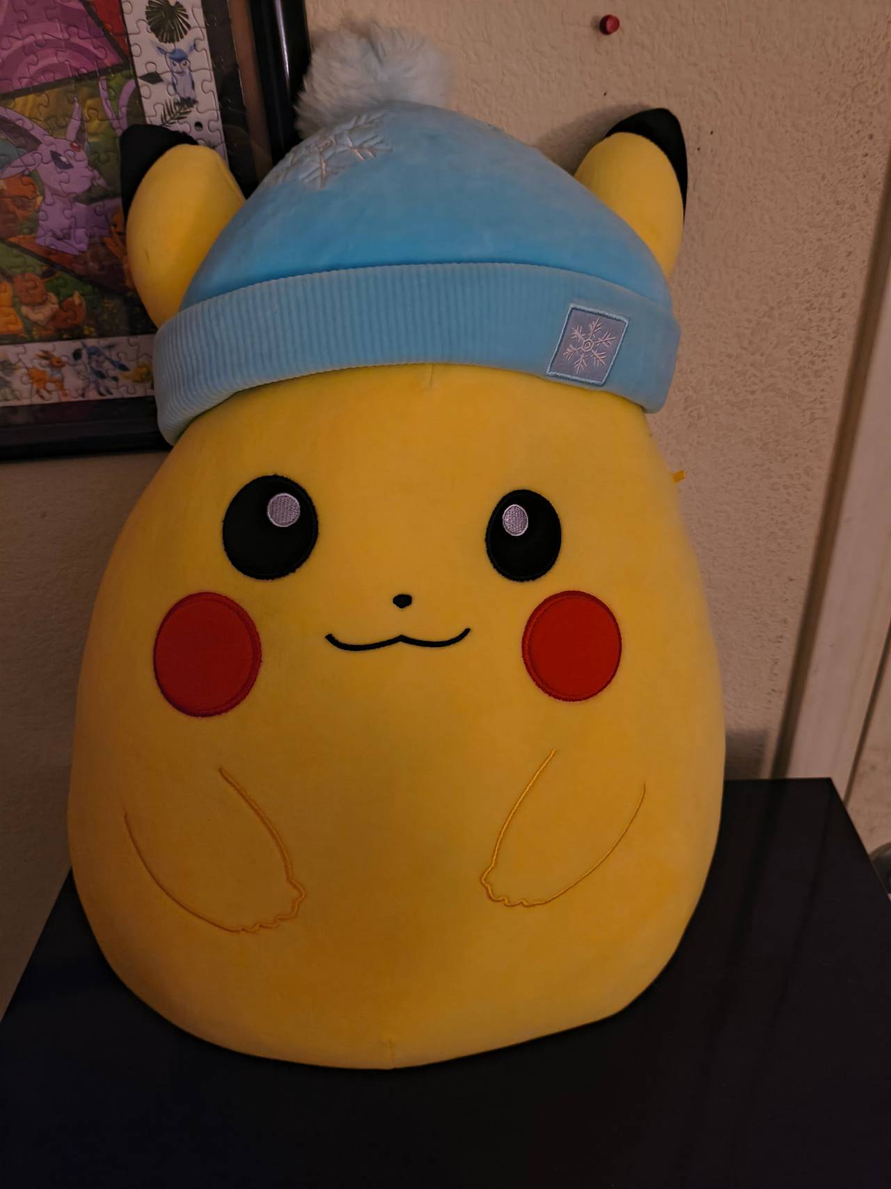 Squishmallows Pikachu with Blue Beanie Holiday Plush