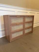 6-Drawer Dresser with Woven Rattan Fronts - Image 2
