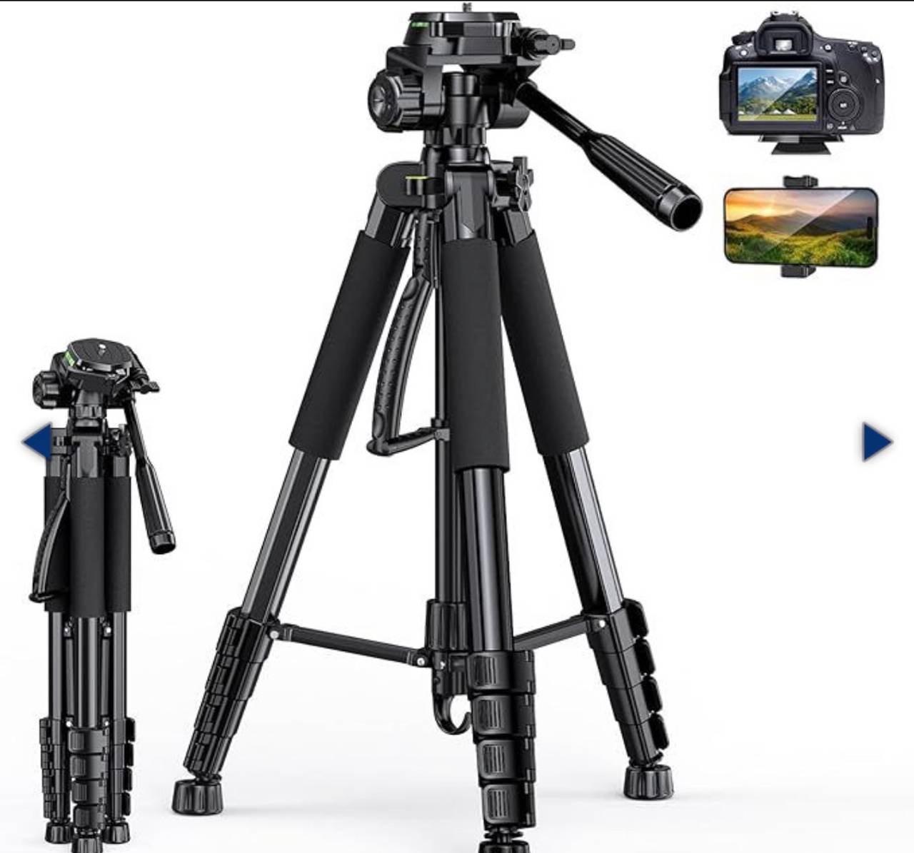 Joilcan 80-inch Camera Tripod with Phone Mount