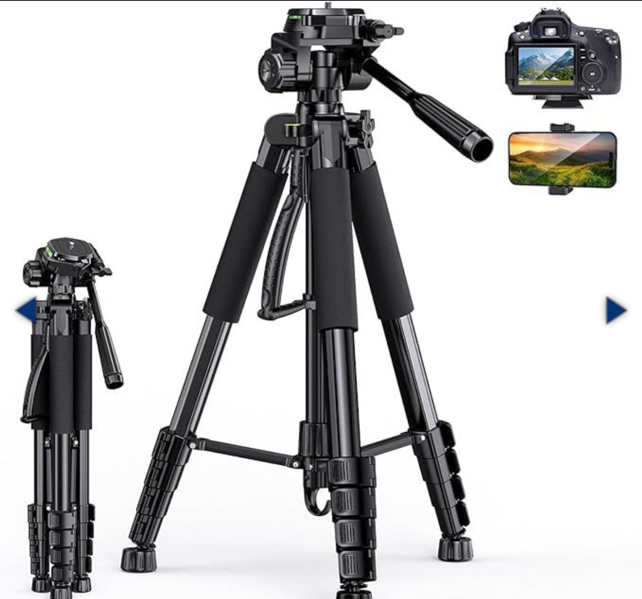 Joilcan 80-inch Camera Tripod with Phone Mount