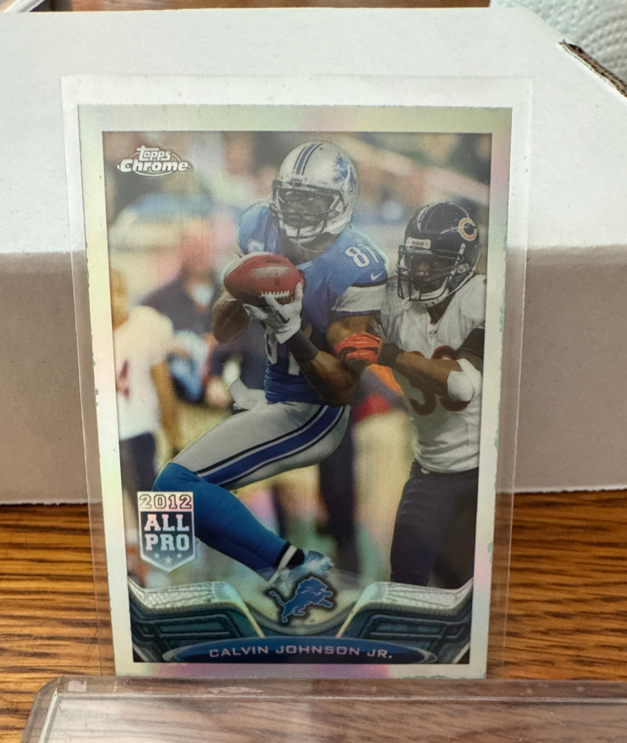 2013 Topps Chrome Calvin Johnson Jr. Refractor #100