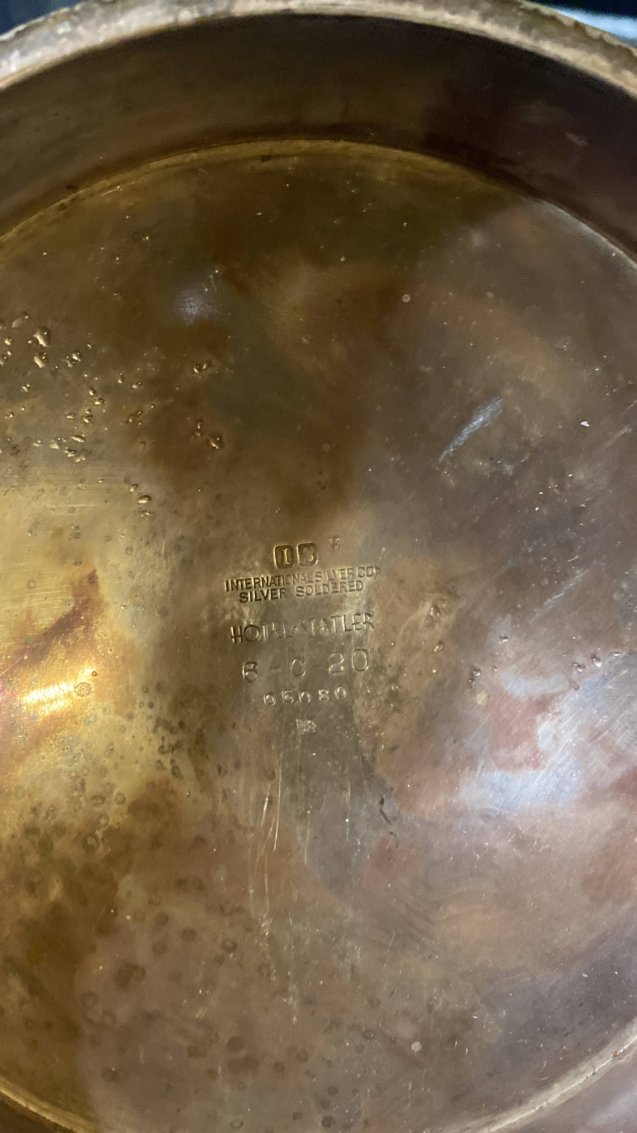 International Silver Co. Hotel Tatler Silver Soldered Bowl