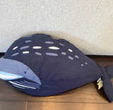 HUGE 35” 3 FEET Pottery Barn Kids Whale Throw Pillow STUFFED ANIMAL BLUE - Image 1