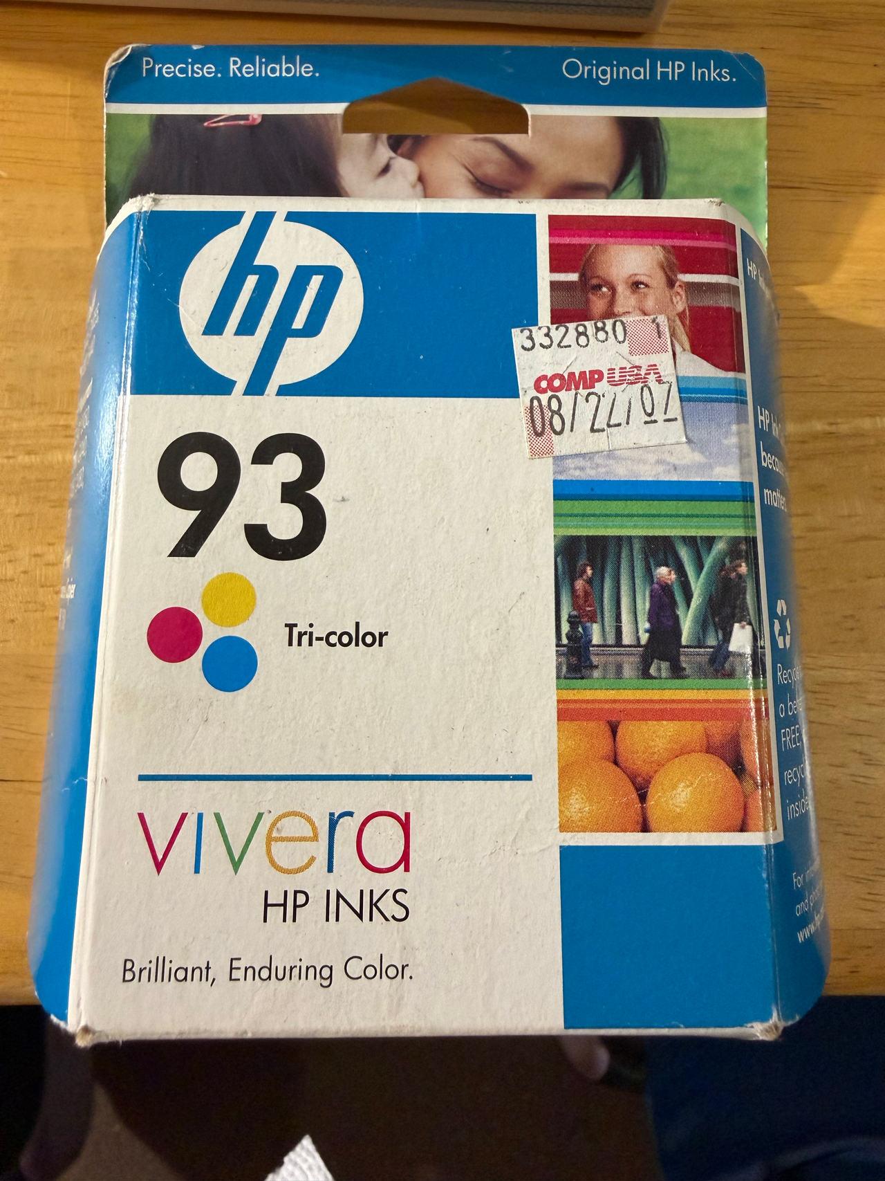 HP 93 Tri-color Ink Cartridge (C9361WN)