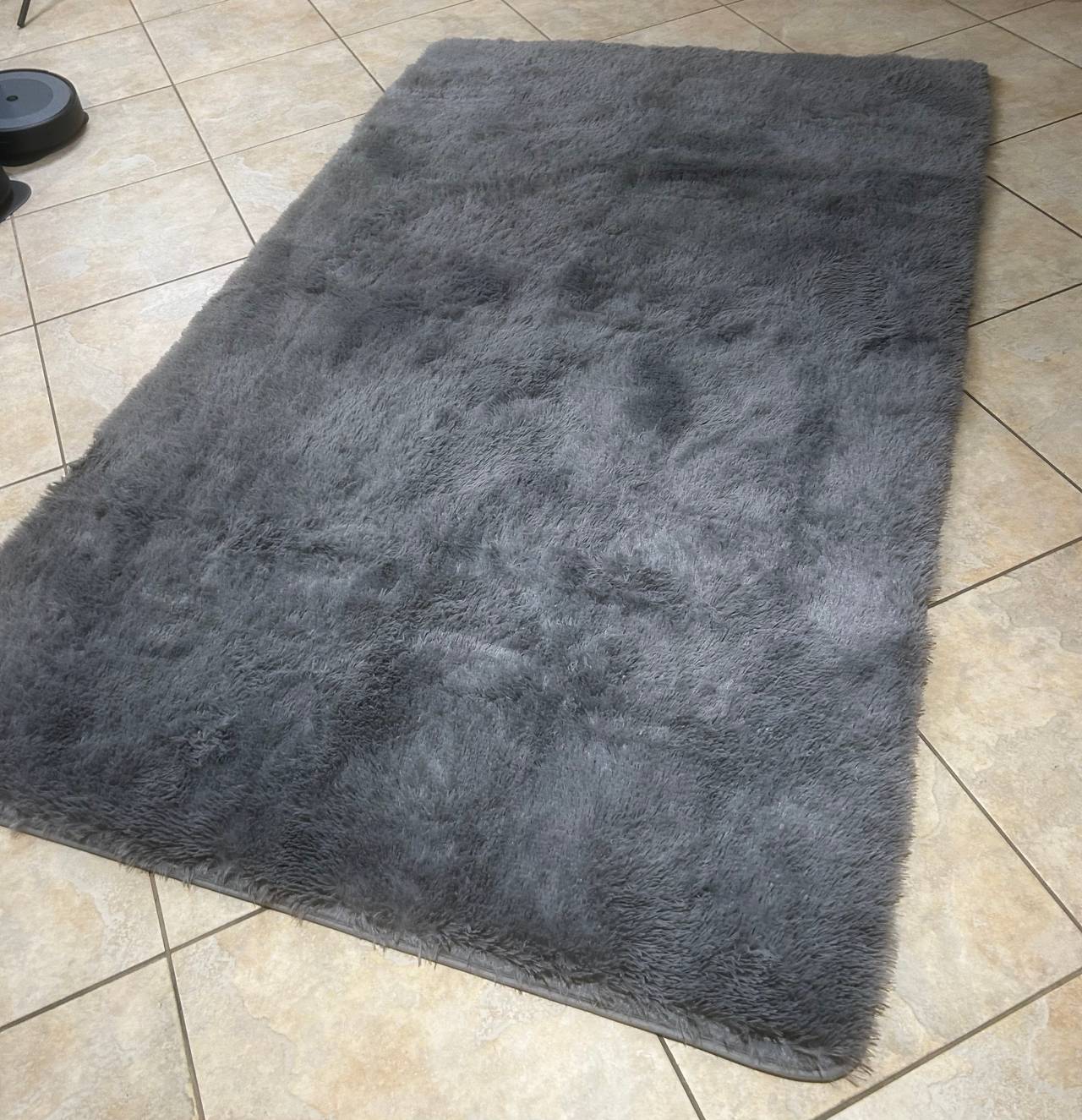 Grey Shag Area Rug 5’ x 8‘