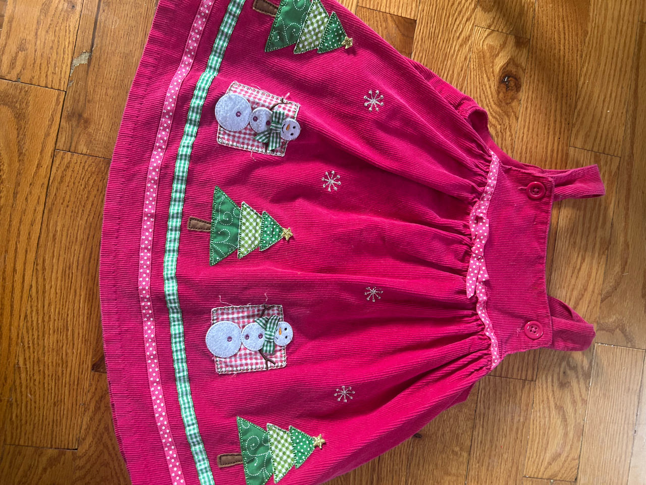 18 months-Gymboree Pink Corduroy Christmas  Dress