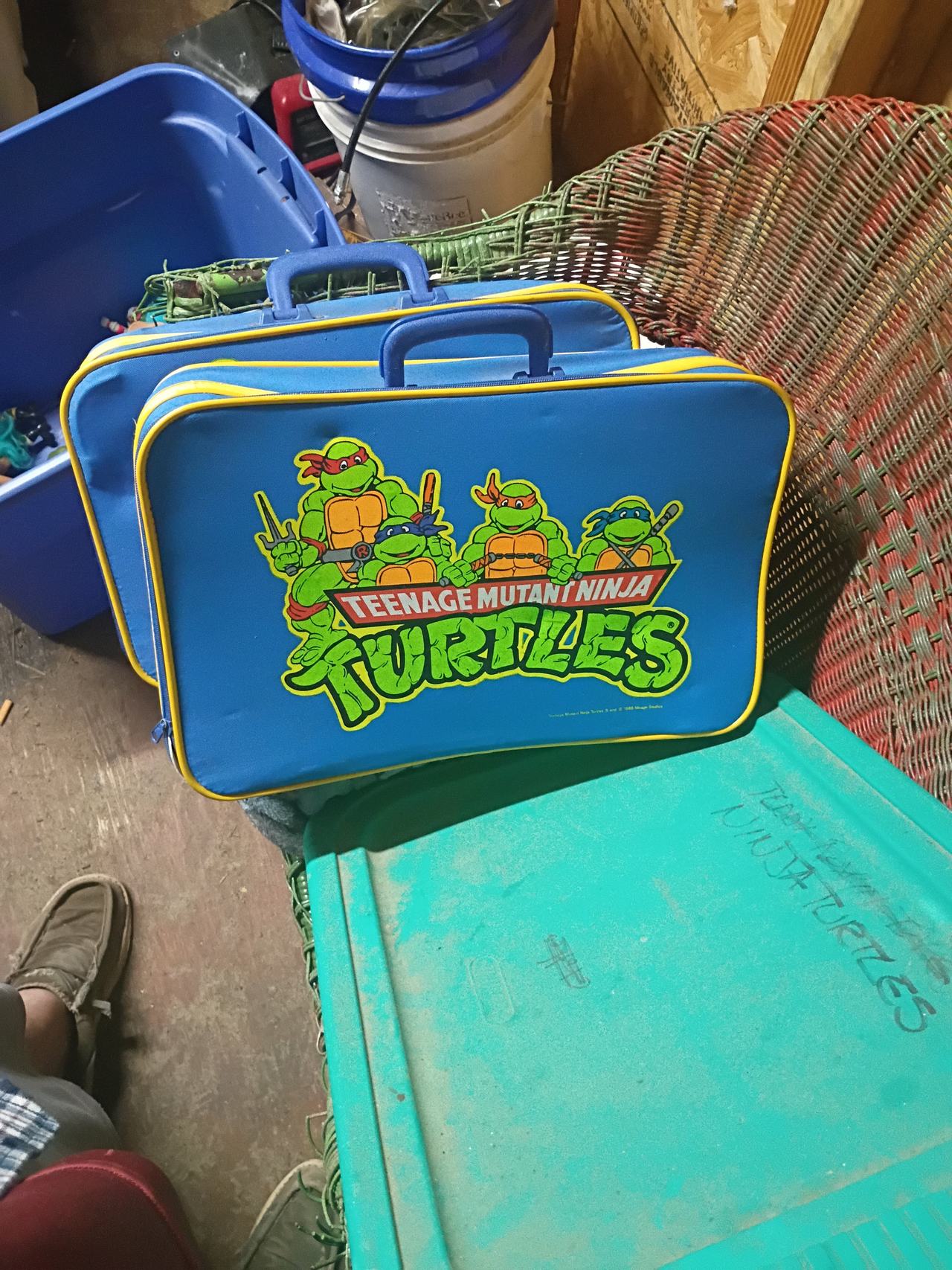 Vintage Teenage Mutant Ninja Turtles Suitcase