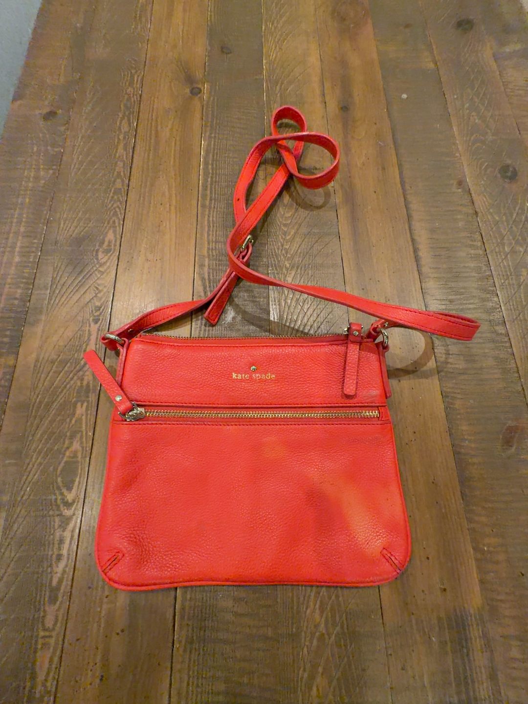 Kate Spade Orange Crossbody Bag Purse